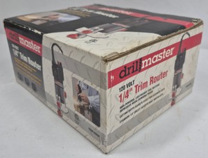 Drill Master 62659 14 Trim Router 2.4 Amp 120V Woodworking Power Tool
