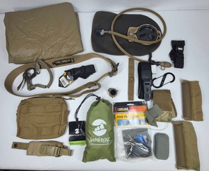 Assorted Tactical Gear & Outdoor Accessories  Tac Shield, T3 Gear, CamelBak, Condor & SaphiRose