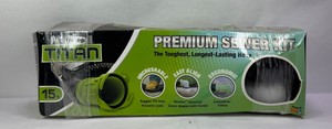 Titan Premium Sewer Kit 15 Ft RV Sewer Hose with Revolve Universal Adapter