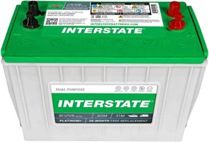 $460 Interstate MarineRV Battery 12V 100Ah 925CCA