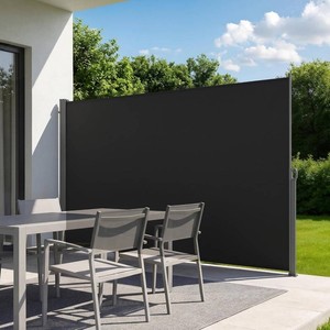 VEVOR Retractable Side Awning 71 x 118 Black