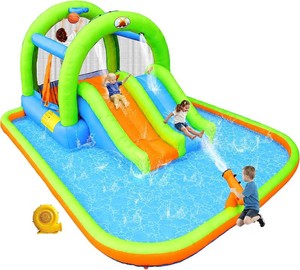 $270 WELLFUNTIME 2-in-1 Slide Bounce House