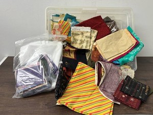 Mixed Lot Assorted Quilting & Sewing Fabric Remnants
