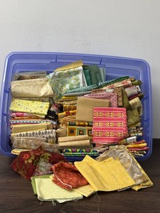 Assorted Fabric Remnants and Scraps Mixed Lot