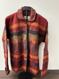 Bemidji Woolen Mills Multicolor Patterned Cardigan Sweater XL
