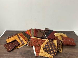 Assorted Autumn Quilting Fabric Pieces Mixed Lot