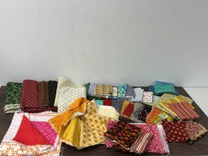 Mixed Lot Assorted Quilt and Craft Fabric Pieces