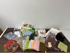 Mixed Quilting Fabric, Quilt Blocks, Thread & Patterns