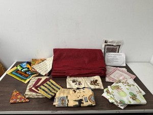 Mixed Lot Quilting Fabric, Pre-Cut Pieces & Quilt Patterns