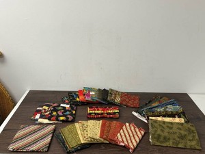 Assorted Quilting & Craft Fabric Pieces Mixed Lot
