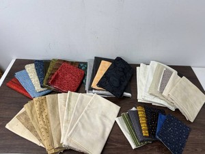 Assorted Quilting Fabric Pieces - Mixed Patterns and Colors