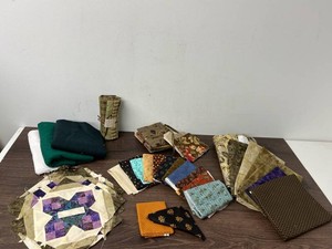 Mixed Quilting Fabric Scraps & Unfinished Quilt Blocks