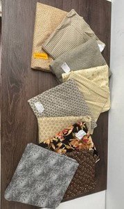 Assorted Quilting & Craft Fabric Cuts (Lot of 9)