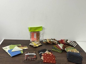 Twists Table Runner Kit & Assorted Quilting Fabric Mixed Lot