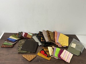 Assorted Quilting Fabric Cuts - Mixed Prints and Colors