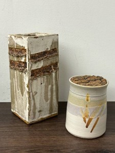 Handmade Studio Pottery Vases (Lot of 2)