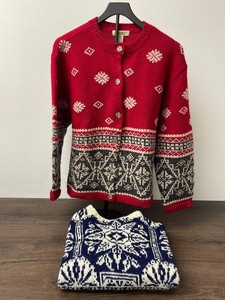 Eddie Bauer & Blue Patterned Knit Sweaters (Lot of 2)