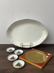Vintage Christmas Serving Pieces Mixed Lot - Syracuse, Papel & Selandia