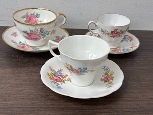 Adderley, JASON & Grosvenor English Bone China Teacups (Lot of 3)