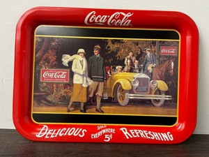 Vintage Coca-Cola Touring Car Coke Brand Tray