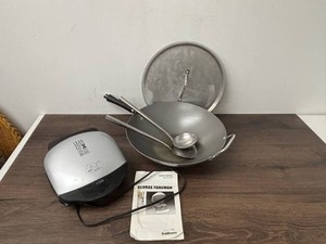George Foreman GR10AS Grill & Nordic Ware 14in Asian Wok Mixed Lot