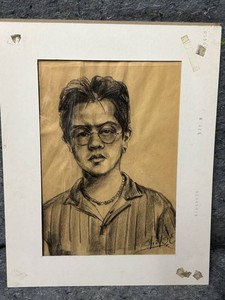 Graphite Portrait Drawing - Signed Berkshire 81250