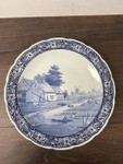 Royal Delft De Porceleyne Fles Blue White Dutch Scene Wall Plate