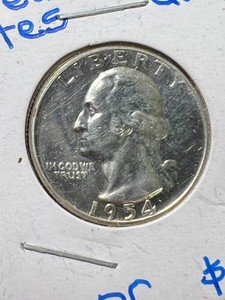 1954 US PROOF WASHINGTON QUARTER