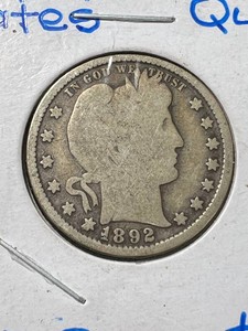 1892 US BARBER QUARTER