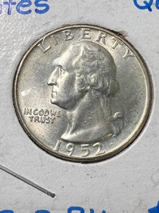 1952-D US WASHINGTON QUARTER BU
