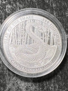 1 TROY OZ .999 FINE SILVER GSM ROUND IN AIRTITE