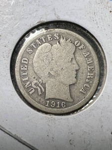 1916-S US BARBER DIME