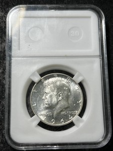 1964 US KENNEDY HALF DOLLAR BU SLABBED
