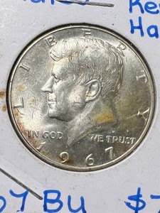 1967 US KENNEDY HALF DOLLAR BU