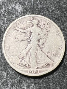 1921-D US WALKING LIBERTY HALF DOLLAR
