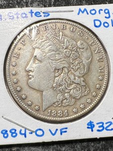 1884-O US MORGAN SILVER DOLLAR