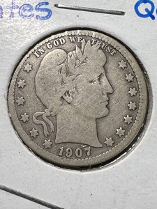 1907 US BARBER QUARTER