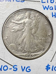 1940-S US WALKING LIBERTY HALF DOLLAR