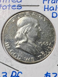 1963 US PROOF FRANKLIN HALF DOLLAR