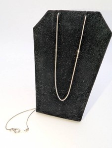 Italian 925 Sterling Silver Box Chain Necklace  Approx. 18 Inches  1.2 Grams