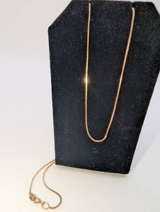 14K Yellow Gold Italian Box Chain Necklace  2.0 Grams