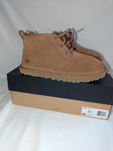 UGG Neumel Chestnut Lace-Up Ankle Boots  Mens Size 8 With Box