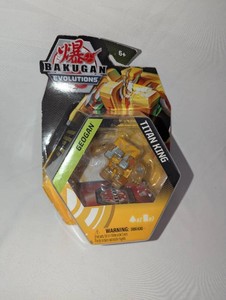 NIB Bakugan Evolutions Titan King Geogan Figure With Cards