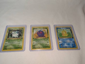 Pokmon 1st Edition Card Lot  Jungle Nidoran & Venonat  Team Rocket Psyduck