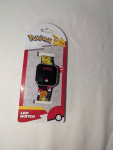 Pokmon LED Digital Watch  Pikachu & Starter Pokmon Band  Carded