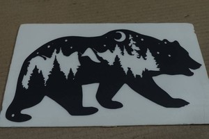 Laser Cut Metal Bear Wall Dcor