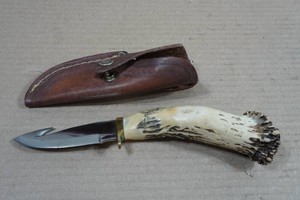 Jacobs Custom Handmade Staghorn 10.5 Guthook Knife