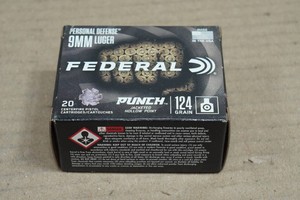 20 Federal Punch 9mm Personal Defense 124 Gr JHP Ammo