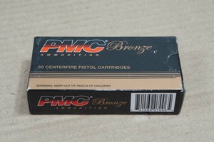 50 PMC Bronze .380 Auto 90 Gr FMJ Ammo