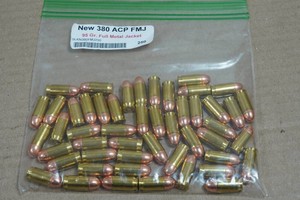 50 .380 ACP 95 Gr FMJ Ammo